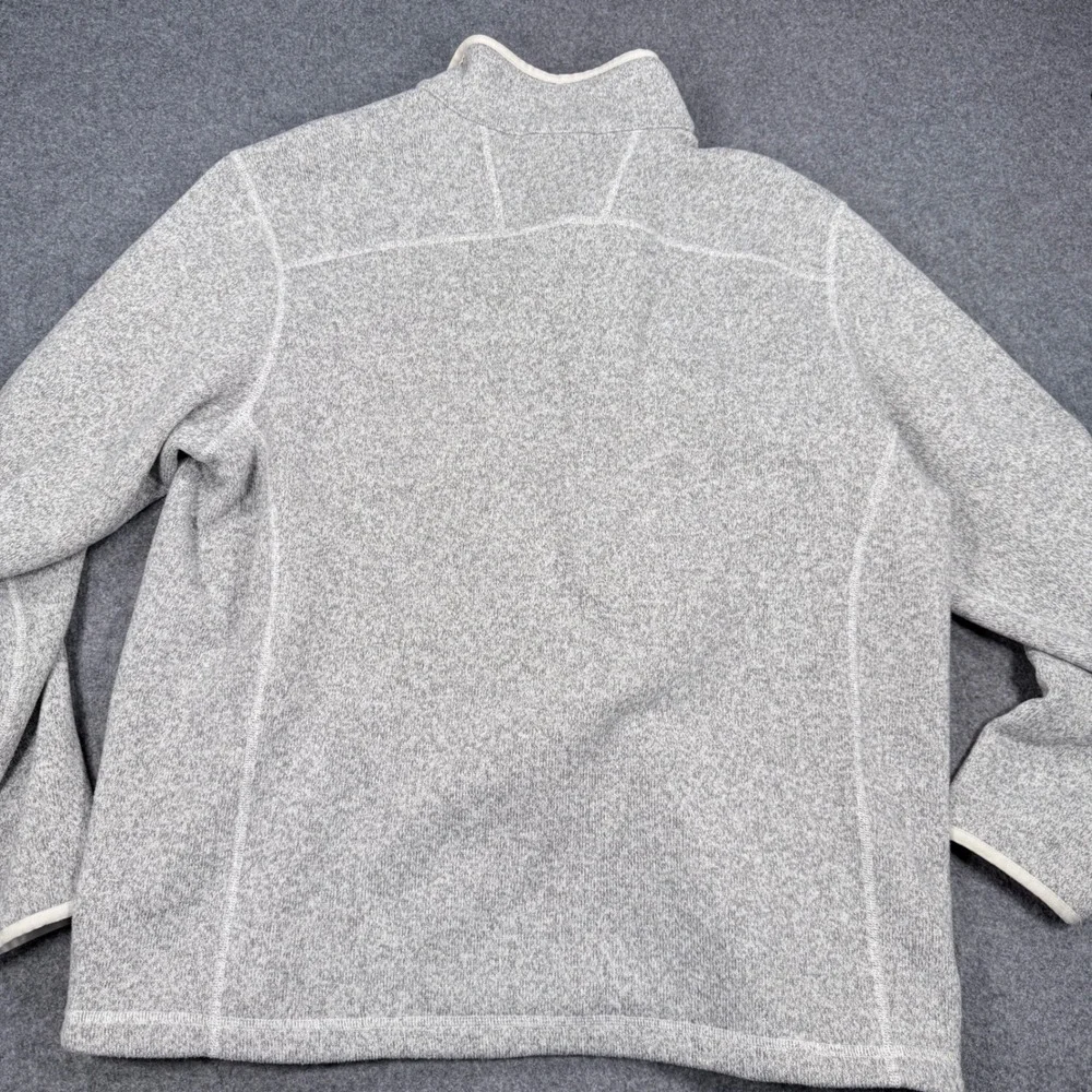 The North Face Gordon Lyons Quarter Zip Fleece Pullover Grey Heather Mens XL